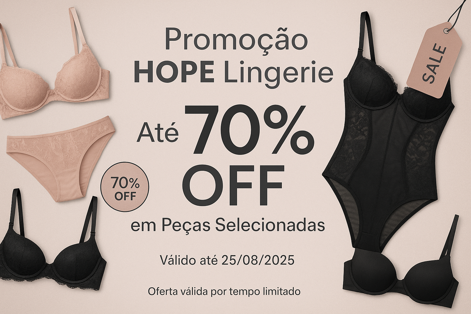 Promoção Hope Lingerie