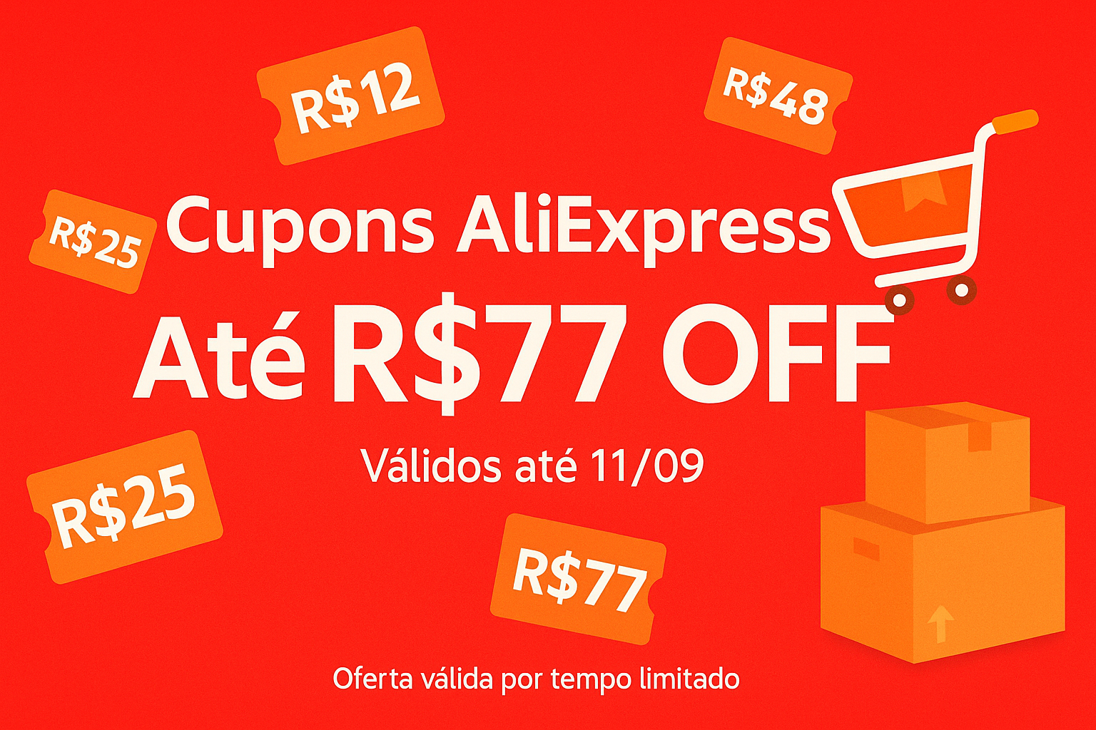 Cupons de desconto AliExpress