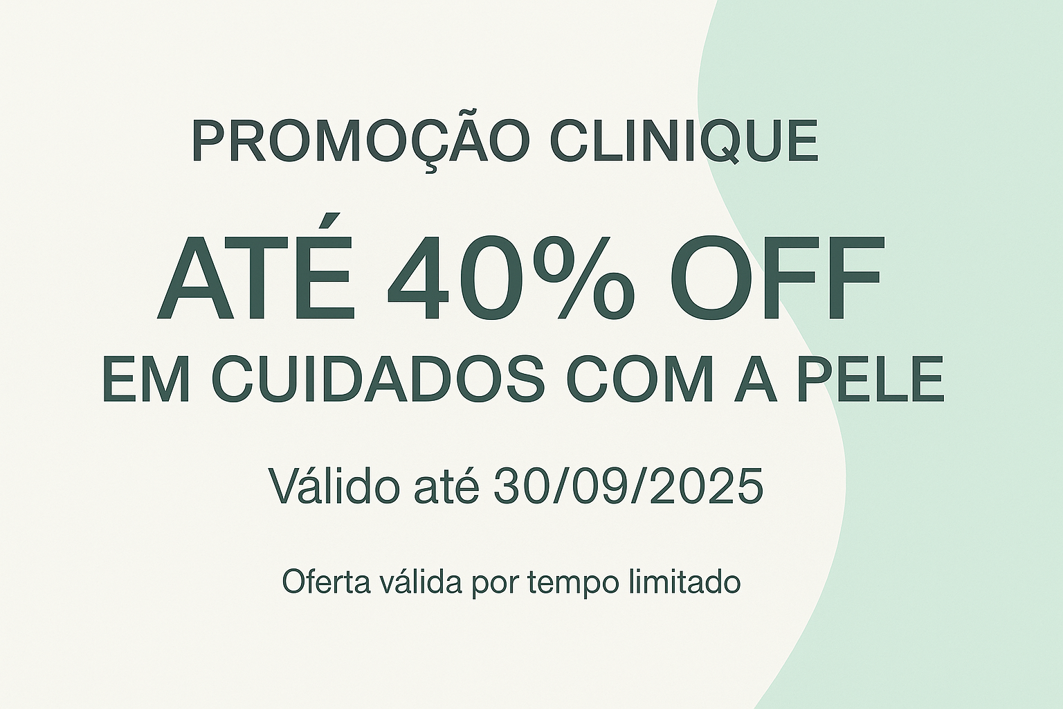 Promoção Clinique