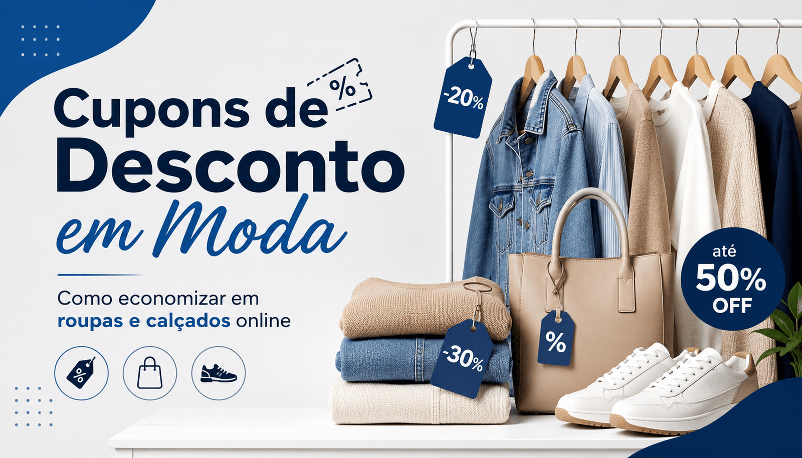 Cupons de desconto de moda