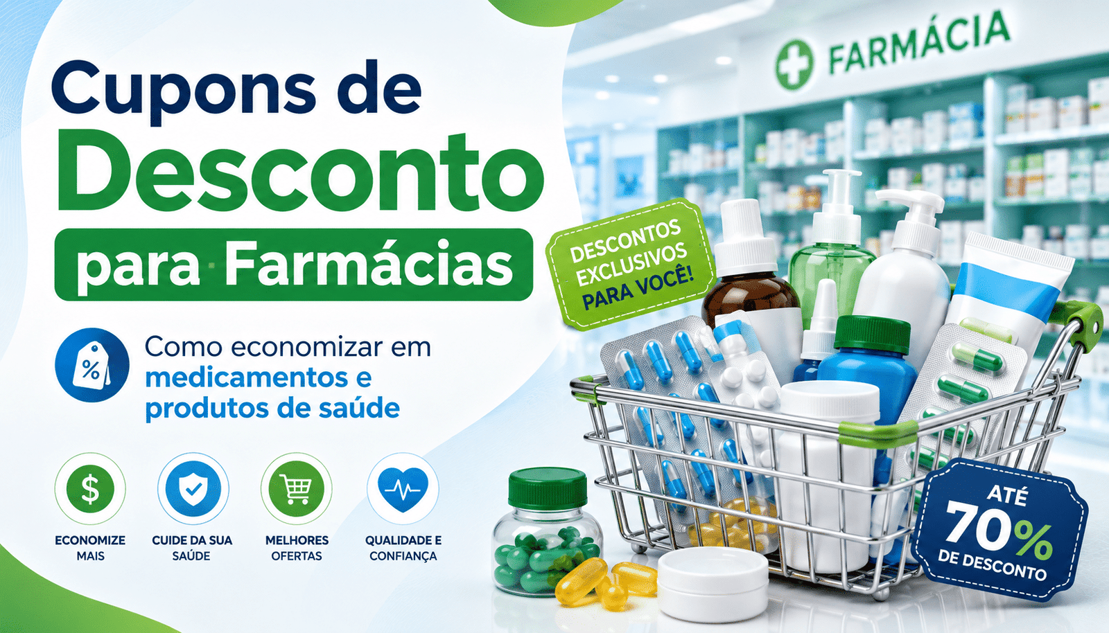 Cupons de Desconto para Farmácias e Produtos de Saúde