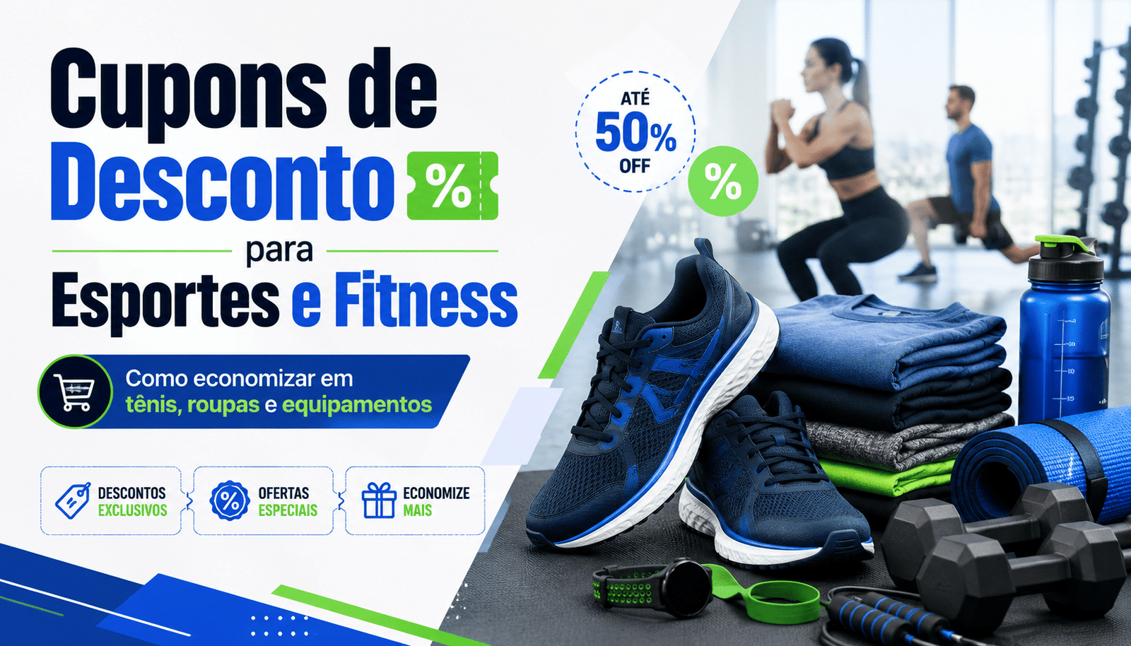 Cupons de Desconto para Esportes e Fitness