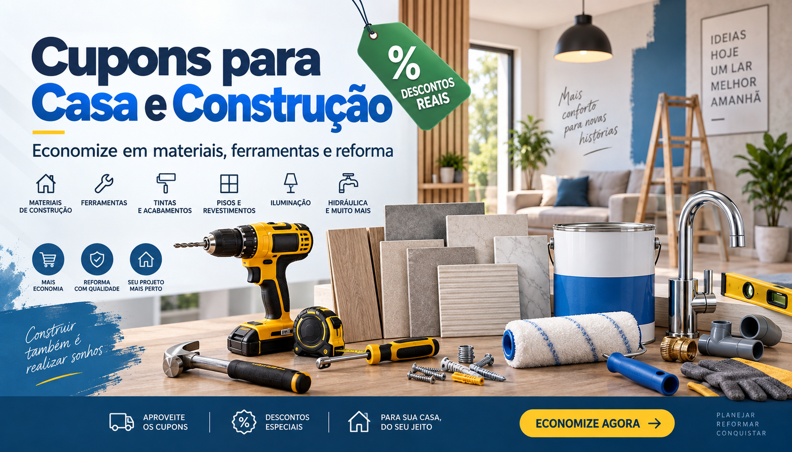 Cupons para Casa e Construção